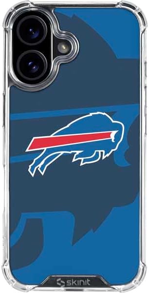 Skinit Clear Phone Case Compatible with iPhone 16 Plus - Officially Licensed NFL Buffalo Bills Design