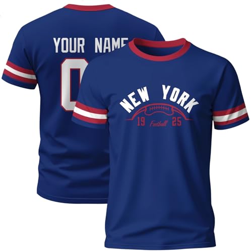 Image of ANTKING T-Shirt Custom Name Number Crewneck Short Sleeve for Men Youth Gifts