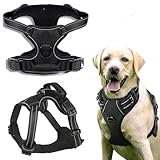arneses para perros con displasia [AJUSTABLE]:perfectamente ajustable para evitar que su mascota se escape del arnés y que tienes cuatro hebillas de ajuste dos en el cuello y dos en el pecho.