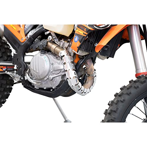 Tusk Aluminum Pipe Guard Silver - For Honda #TOP4
