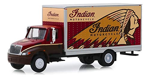 Greenlight 33170-A H.D. Trucks Series 17-2013 International Durastar Box Van - Motorcycle 1:64 Scale
