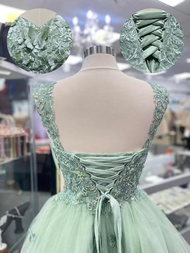 Image of Youjiayi 3D Butterfly Short Homecoming Dresses for Teens Off Shoulder DAMA Dresses for Quinceanera Glitter Sequin Prom Dress
