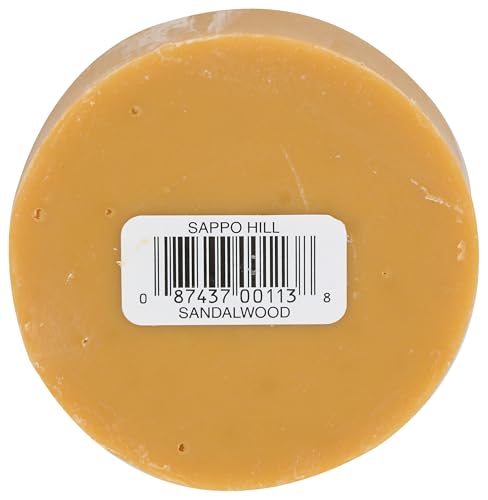 Sappo Hill Soapworks Sandalwood Glycerine Cream Soap, 3.5 Ounce - 12 Count (Pack of 1)