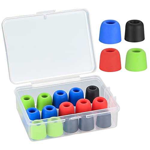 8 paires/16 embouts en mousse à mémoire de forme pour écouteurs et casque audio, 4,7-5,0 mm