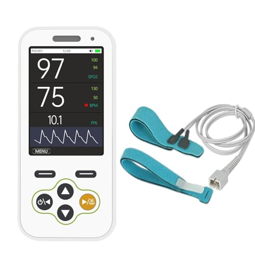 Medical Infant Pulse Oximeter - Baby Fingertip Oximeter Real-Time & Nighttime Monitoring with