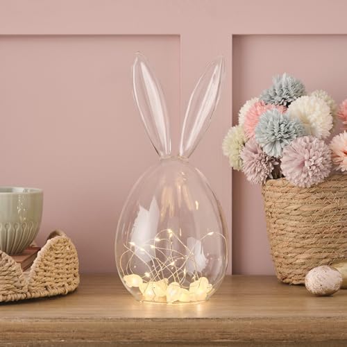3er Set Mini LED Deko Kürbisse aus Glas messingfarben