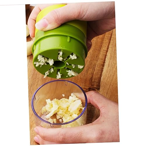 HOLIDYOYO Prensa de ajo utensilios de cocina prensador de ajo machacar ajo herramienta para picar ajo máquina de triturador de ajo trituradora de ajo exprimidor de ajo cazador de ajo Verde