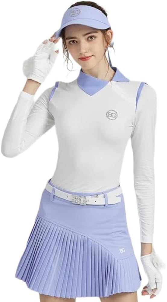 ゴルフウェア レディースゴルフ スカート 韓国 セール】ゴルフスカート ストレッチプリーツスカート ゴルフウェア