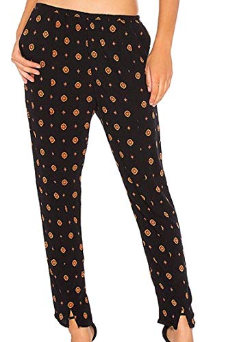 Intimately Free People Womens Printed Soft Casual Pants Black L