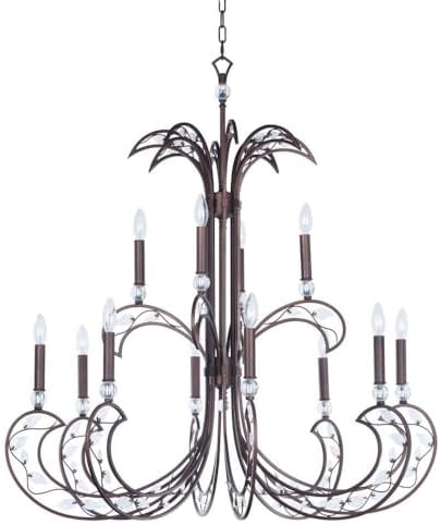 Maxim Autumn-Twelve Light 2-Tier Pendant-40 Inches Wide by 43.25 inches high