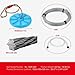 Happybuy 100 ft Zipline Kit for Kids & Adults, Up to 500 lb, Backyard Outdoor Fun, Quick Setup, Stainless Steel, Spring Brake, Safety Harness, Seat for Playground Entertainment
