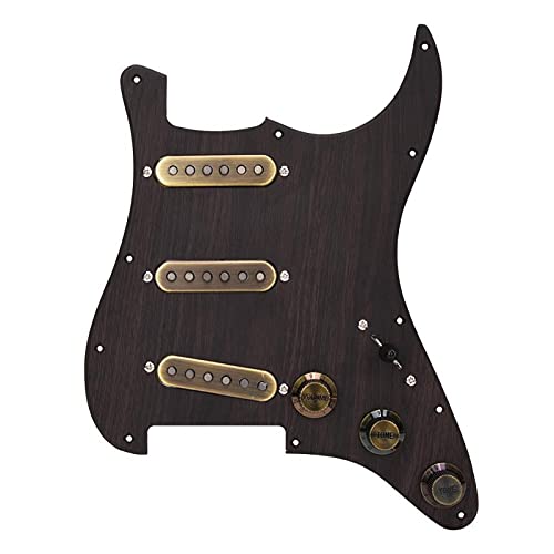 Pickguard chargé, ensemble de micros Pickguard SSS Humbucker pré-câblés chargés protègent votre guitare des rayures pour… - Les Beatles, Paul McCartney, John Lennon, RIngo Starr, George Harrison Pickguard chargé, ensemble de micros Pickguard SSS Humbucker pré-câblés chargés protègent votre guitare des rayures pour…