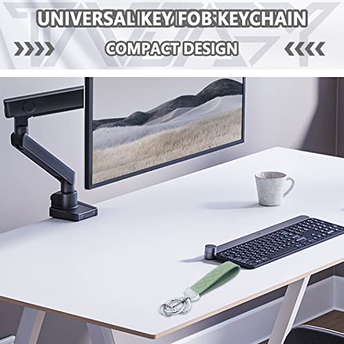 Tandagy Leather Car Keychain Universal Key Fob Keychain Car Keychain For Women & Men (Green) #TOP3