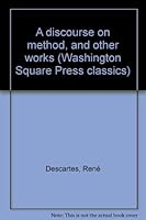 A discourse on method and other works abridged edited and with an introduction by Joseph Epstein B0007F5RT2 Book Cover