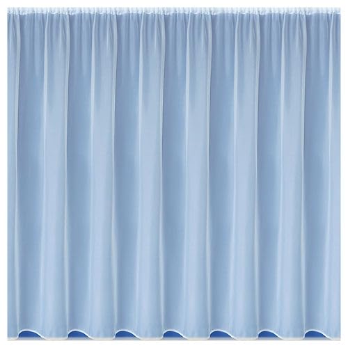 Home Expressions Plain White Lead Weigthed Net Curtain Sheer Transaparent Privacy in Multiple Drops, Sold by the Metre in Width 108" drop (274cm)