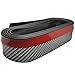 Universal Front Bumper Lip Spoiler 8.2ft/250cm Length Carbon Fiber Rubber Side Skirt Cover Protector Lip，Car Front Bumper Guard Strip Splitter Air Dam