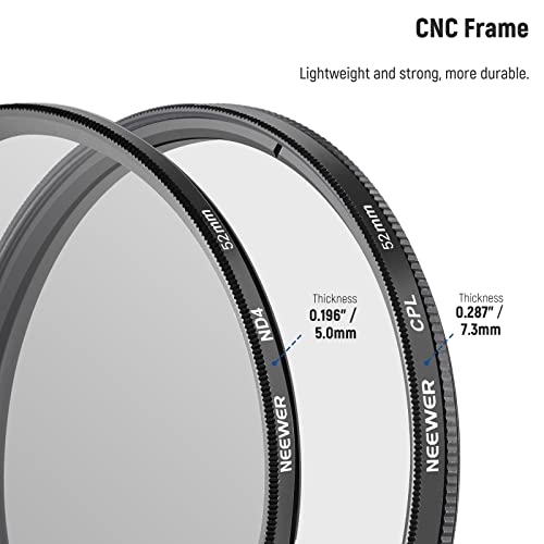 Image of NEEWER 67mm Soft White Diffusion 1 /4 Filter Mist Dreamy Cinematic Effect Filter, Ultra Slim Water Repellent Scratch Resistant 30 Layer Nano Coated HD Optical Glass for Video /Vlog /Portrait Photography
