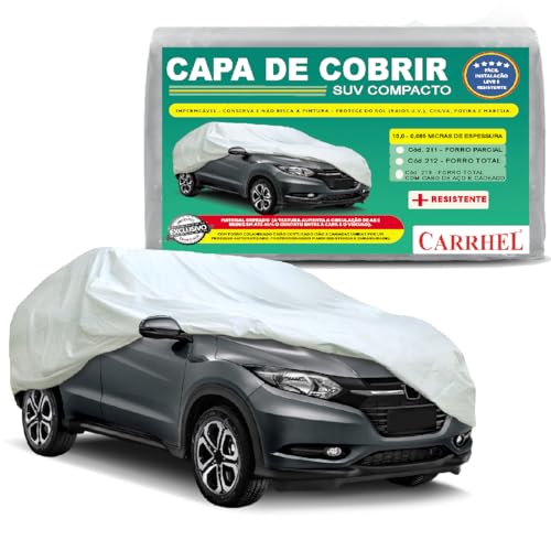 Capa para carro suv compacto forrada impermeavel proteção UV Silver