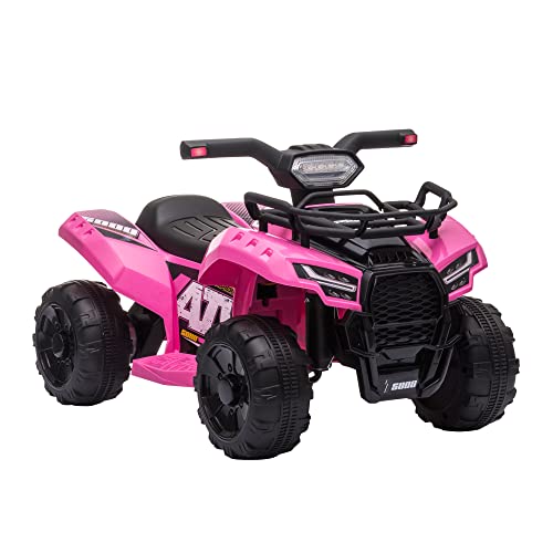 HOMCOM Mini Elektro-Quad Kinder Elektro ATV Kinderwagen Frontlicht Kinderfahrzeug Kindermotorrad Elektroquad für 18-36 Monate Kinder Metall PP-Kunststoff Rosa 70 x 42 x 45 cm HOMCOM Mini Elektro-Quad Kinder Elektro ATV Kinderwagen Frontlicht Kinderfahrzeug Kindermotorrad Elektroquad für 18-36 Monate Kinder Metall PP-Kunststoff Rosa 70 x 42 x 45 cm