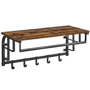 VASAGLE Wandgarderobe mit Regal LCR12BX