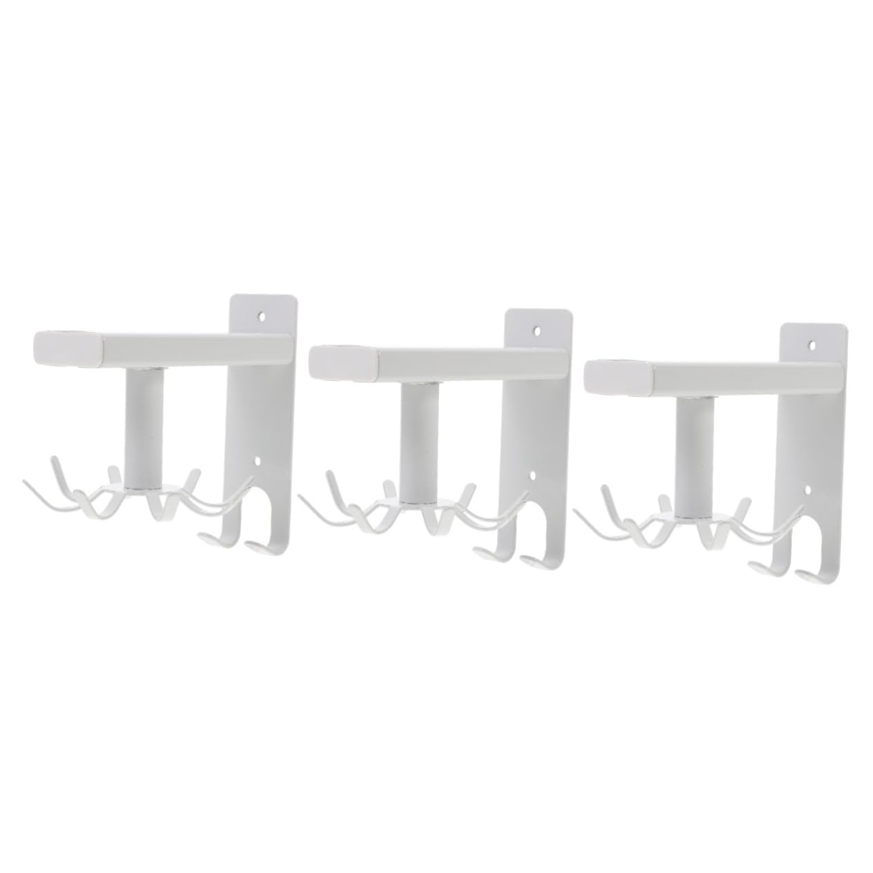 Amosfun 3 Piezas gancho de pared Gancho giratorio de 360 ​​grados estante para colgar utensilios soporte para utensilios de cocina Soporte de utensilios de cocina ganchos para utensilios