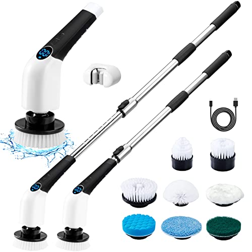 Electric Spin Scrubber, Cordless Cleaning Brush Power Shower Scrubber