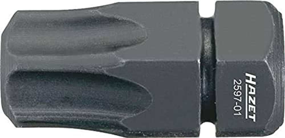 XYZT   Tー01 HAZET 2597-01 18 mm T 45 Torx Profile Bit - Multi-Colour