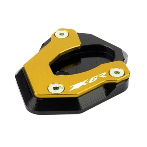 Motorrad-Ständerpolster Motorrad CNC Kickstand Fuß Seitenständer Verlängerung Stützplatte Pad Passend Für ZX-6R ZX6R ZX 6R 2024