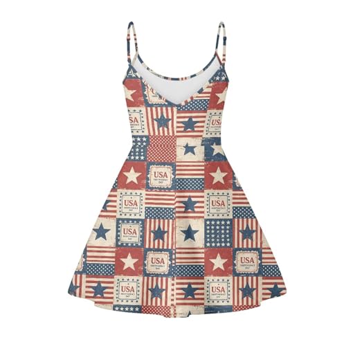 Image of Coloranimal Women's Summer Sleeveless Casual Swing Dresses with Loose Fit Beach Sundress