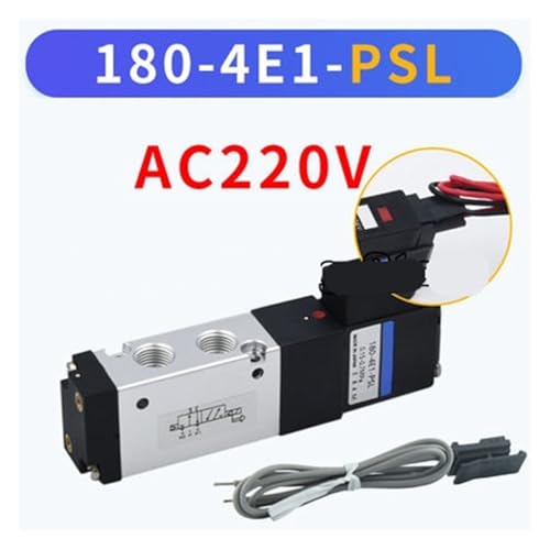 Électrovanne 180-4E1-PSL AC220V vanne de commande pneumatique 5 ports - 3