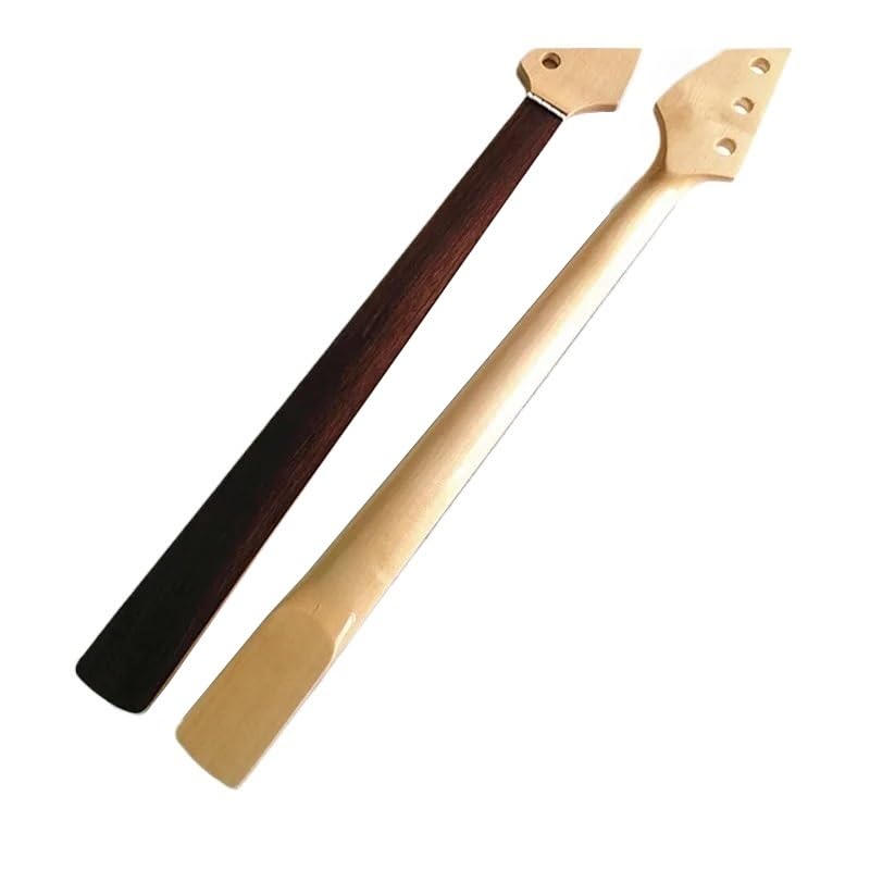 Fretless Electric Bass Guitar Neck Maple Gloss 20 Fret Lines Replacement Part DIY Standard