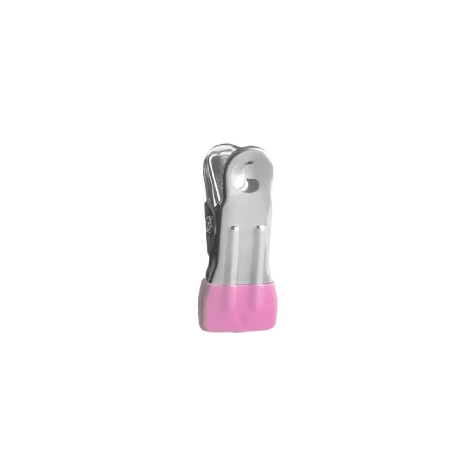 Clothes Pegs Traceless Drying Clothes Pins Clips For Chips 10pcs Stainless Steel Mini Clothespins For Photos Chip Hanger For(Pink)