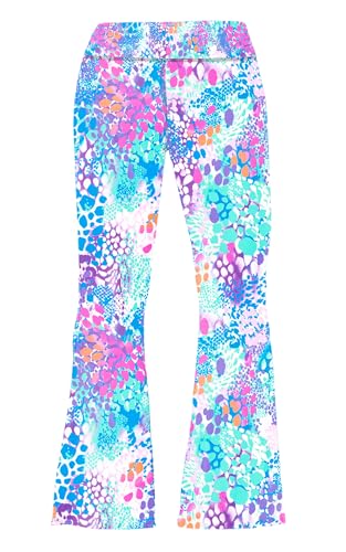 Image of Deerose Girls Halloween Hippie Bell Bottom Pants High Waist Flare Pants 5-14 Years