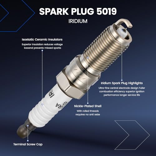 Image of 4 Ignition Coils Pack+4 Spark Plug Kit - Fix Misfires for Ford Escape /Fusion /Transit Connect /C-Max & Lincoln MKZ & Mercury Mariner /Milan (2.0L /2.5L L4) - Repl. UF621 /9E5Z12029A /5019