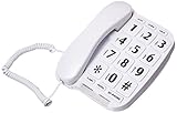 Big Button Phone for Wall or Desk with Speaker and Memory