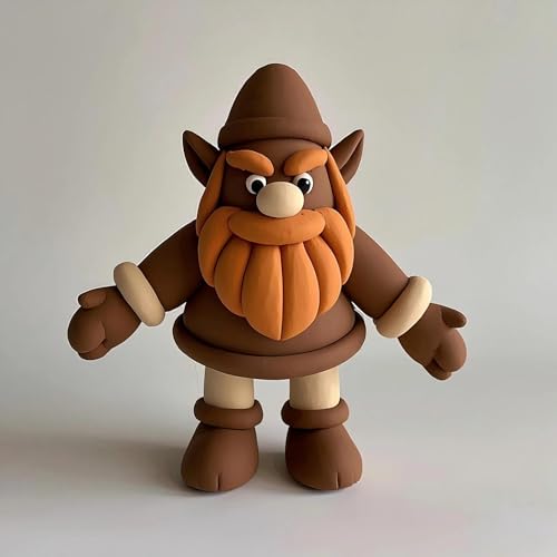 Image of BOHS Foam Clay, Brown Air Dry Modeling Clay, 1.1 lb | Soft, lightweight; crack-free finish; EVA and polystyrene foam details; cosplay props, figurines, fake bakes and slime making