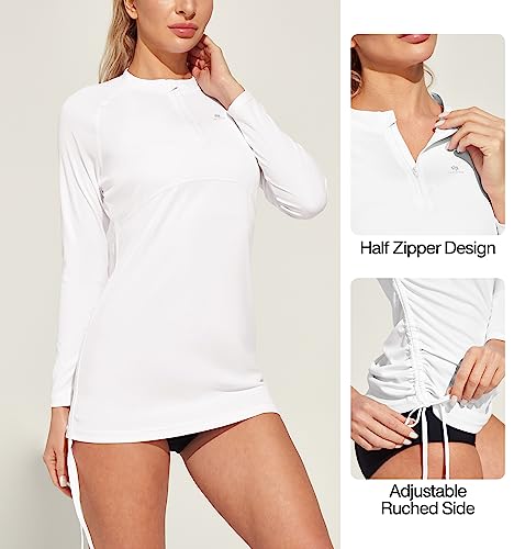 Heathyoga Rash Guard for Women UPF 50+ UV Sun Protection Swim Shirt for Woman Long Sleeve Swimsuits Bathing Suit Tops4