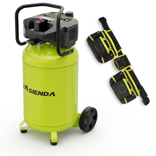 HASIENDA 20 Gallon Workshop Air Compressor,150 PSI Max, Oil-Free Vertical Compressor for...