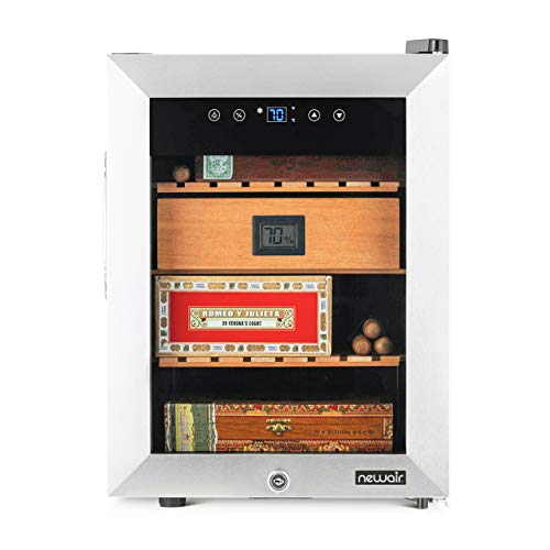 image for NewAir Electric Cigar Humidor Wineador | 250 Count | Stainless Steel C