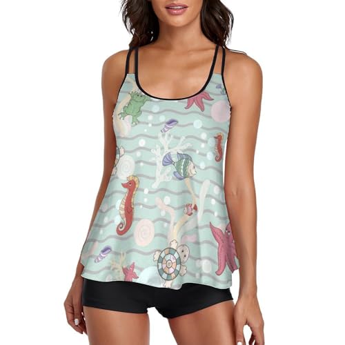 Robe de Plage Tankini Etoile de Mer pour Vos Vacances et Journées Piscine