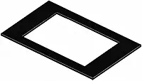 Tampo para cooktop 4, 5 E 2 bocas, com 2un mão francesa para cozinha.(2 BOCAS)