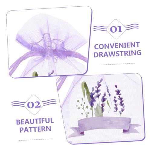 Zerodeko 20 bolsas de malla vacías para lavanda miniatura 3