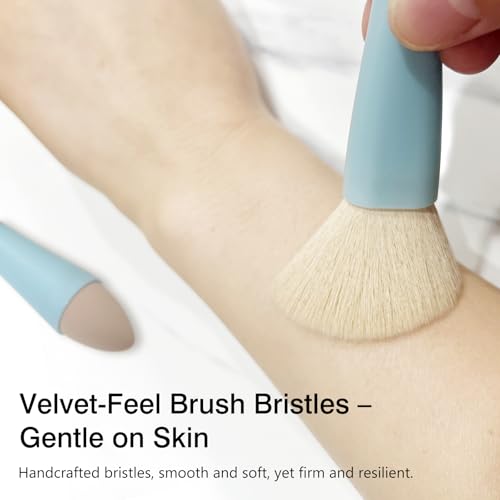 Jaasuee Pincel de maquiagem multitarefa 4 em 1 - ferramenta aplicadora - ferramenta de beleza vegana