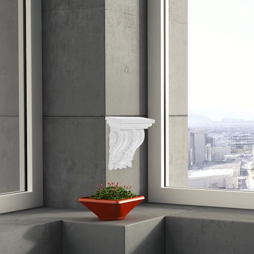 Aplique tallado para esquinas de puerta blanco adorno versátil elegante habitaciones Abaodam 7