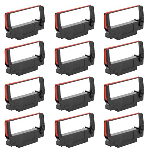 Ruban encreur ERC-38 noir et rouge avec soudage par ultrasons pour imprimantes Epson et Bixolon