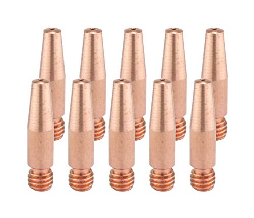 SÜA - Tapered Contact Tips - Compatible with Lincoln/Magnum 100L & Tweco Mini #1 Guns - Size: 0.045'' (1.2 mm) - Model: 11T-45 - (10 PACK)