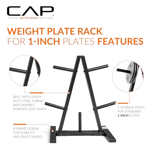 CAP Barbell Weight Plate Rack for 1-Inch Weight Plates