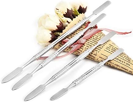 TUOKING Stainless Steel Depotting Spatula Makeup Palette Spatula Tool Make Up Accessories