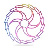 > Nombre: disco de freno de bicicleta de rotor, estándar internacional 6 perno.Sobre 85g-134g.