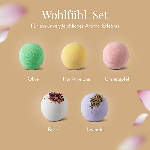 FJORLAND Badebomben Geschenkset 5 Stück Vegan und Bio